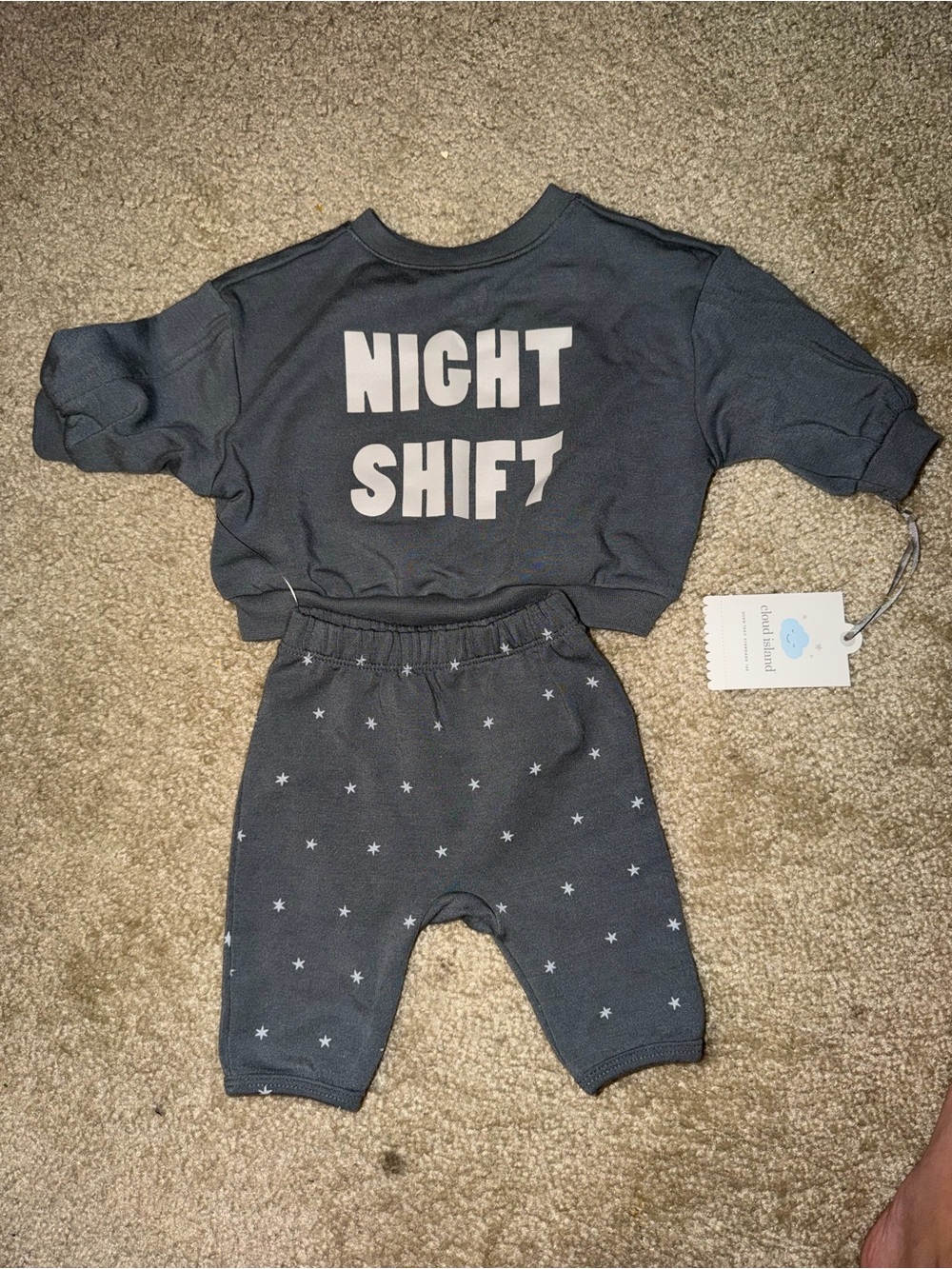 Kids 'Night Shift' Two-Piece - Charcoal